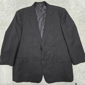 Oak Hill Mens Wool Sport Coat Blazer Size‎ 54R Gray Business Formal Classic